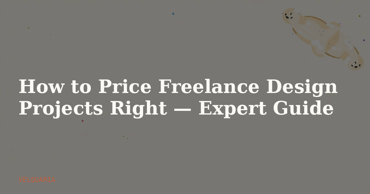 How to Price Freelance Design Projects Right — Expert Guide