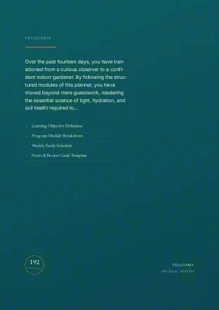 14-Day Herb Care Planner: back cover